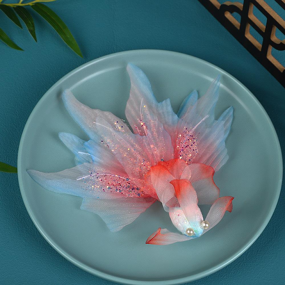 Handmade Juan Yarn Hot Flower Hairpin Peony Peony Hanbok Back Pressure Headdress Tang Style Flower Gradient Green Ancient Style Hanbok Headwear