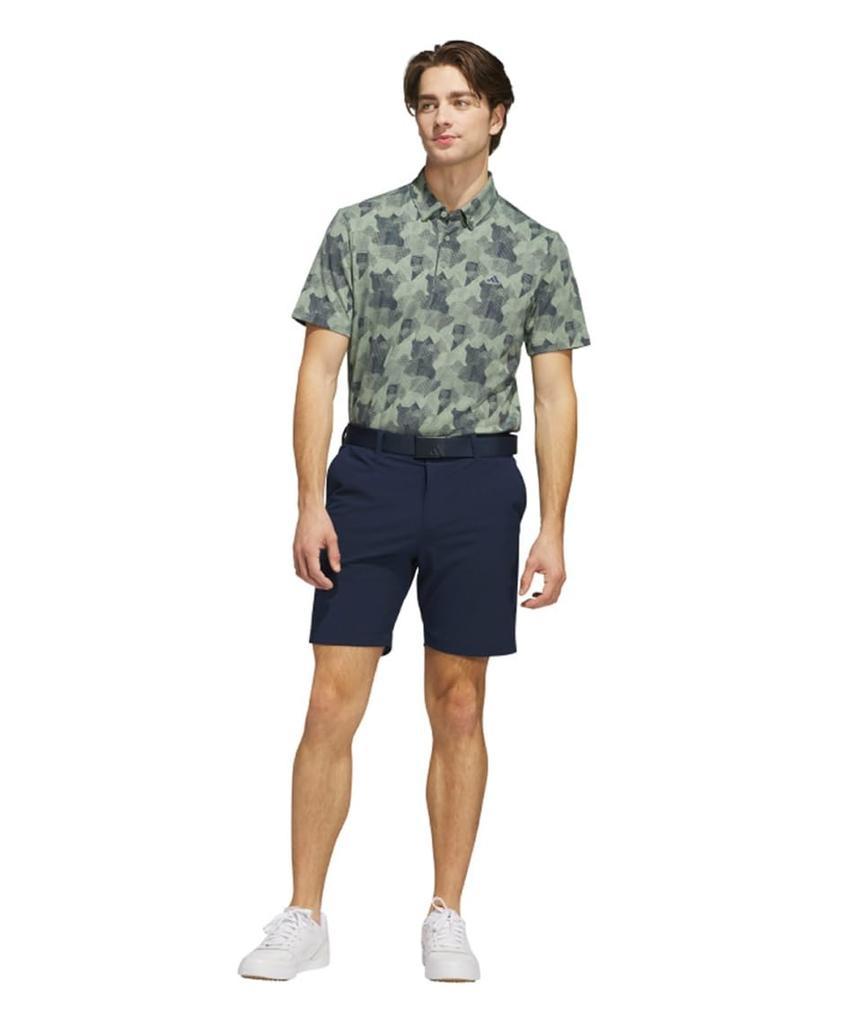 Adidas Golf Beyond the Course Gradient Graphic Short Sleeve Shirt for Navy Men, White/College