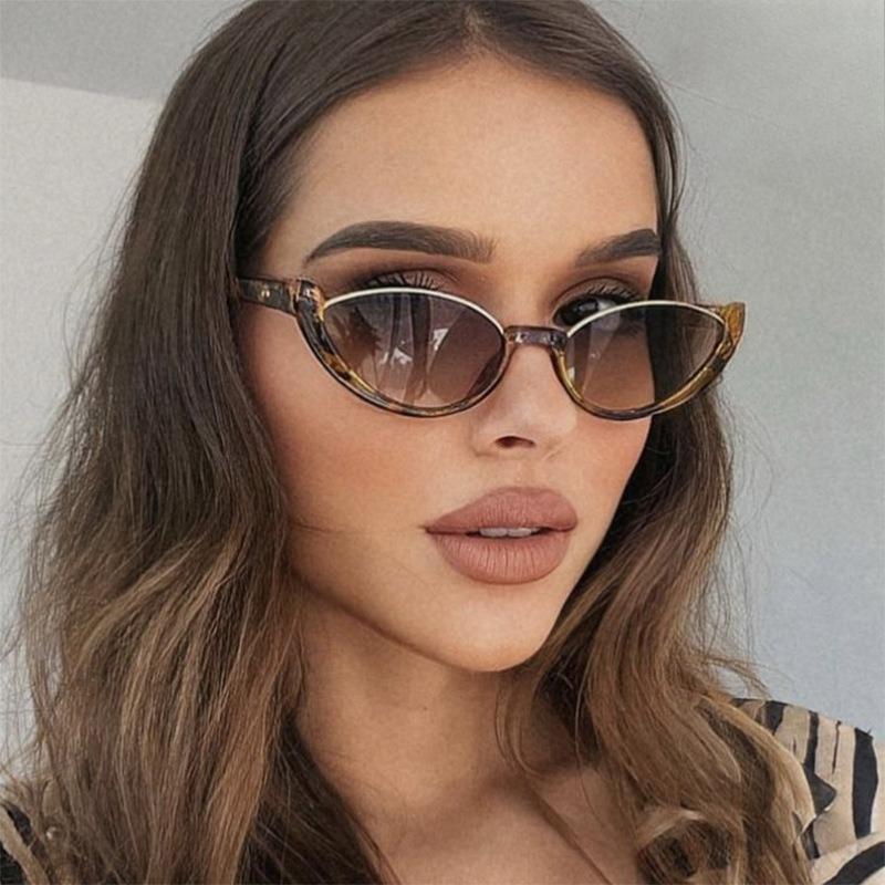 Vintage Cat Eye Sunglasses For Women Men Personalized Street Photography High-End Luxury Glasses Vintage Sunglasses