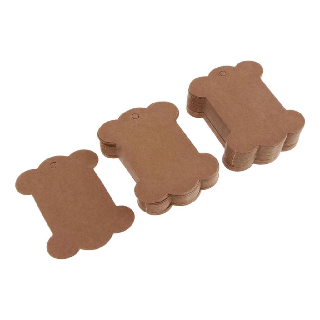 30 Diaper Cards Wood Paper Card Yarn Maps 10.2x7.8cm, Nature for Ligaments