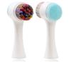 Good Quality Cheap Price Silicone Synthetic Hair Multi Colors Waterproof Manual Facial Cleansing Brush Private Label Acceptable