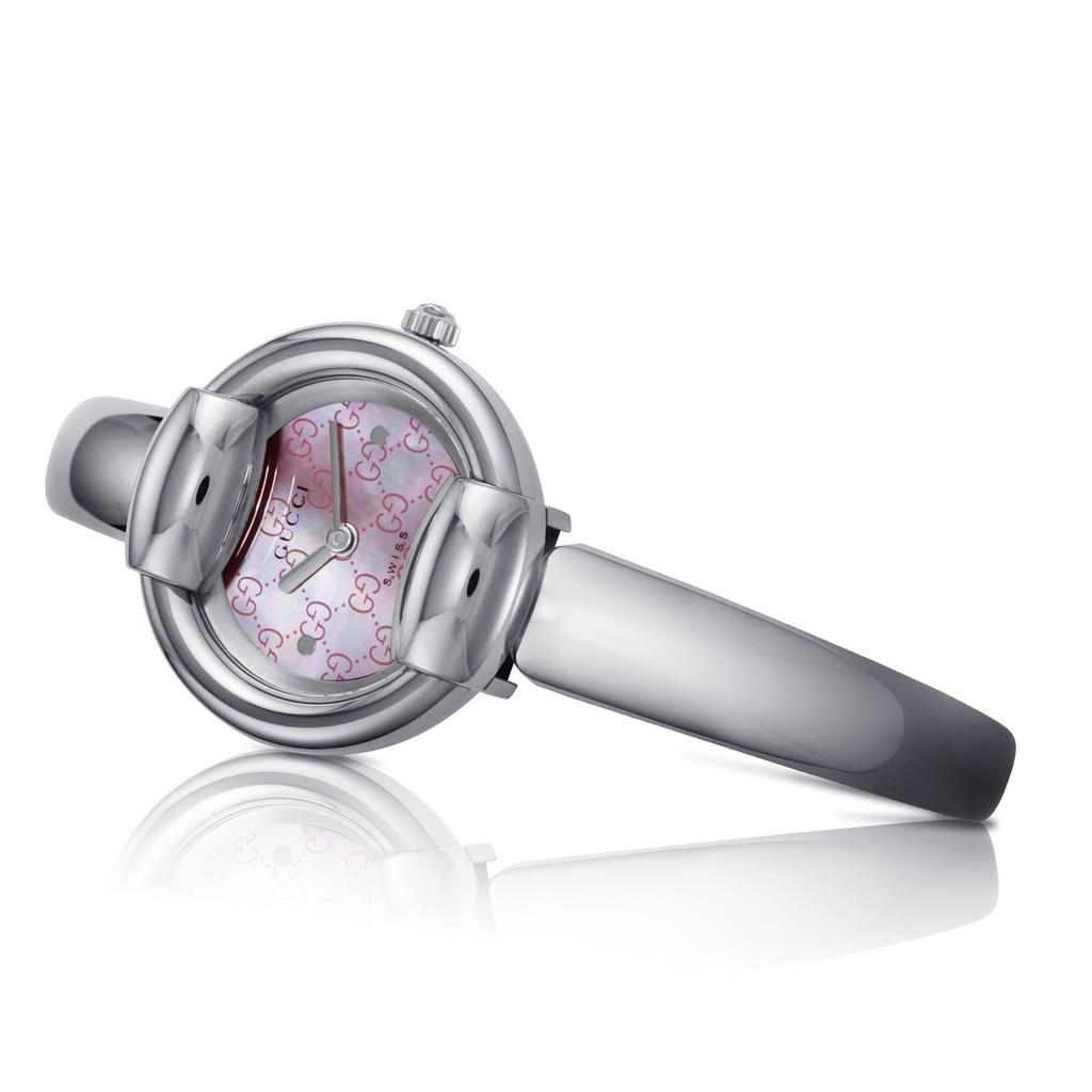 Gucci 1400 Black Plain Box No Original Authentic Pink Pearl Stainless Steel Quartz Swiss YA014513 Outlet, Included, Box, Warranty, Movement, 26.5mm,