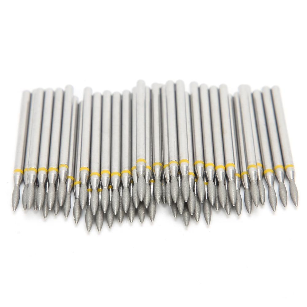 50pcs Replacement Head Nail Drill Bits 1.8mm Shaft Nail Grinding Head Nail Polishing Head  For Nails