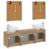 Bathroom Cabinet Set 5 pcs Artisan Oak Wood Based Material