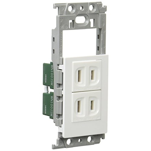 Panasonic Cosmo Series Wide 21 Embedded Switch Space Outlet Outlet x 2 White WTF10025W