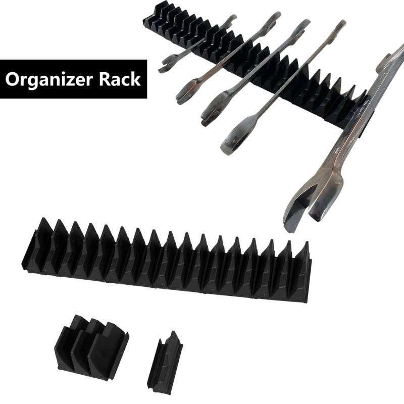 Space Saving Wrench Holder Storage Rack Tray, Large Capacity Tool Organizers Suitable for Mechanics & DIYer Enthusiasts