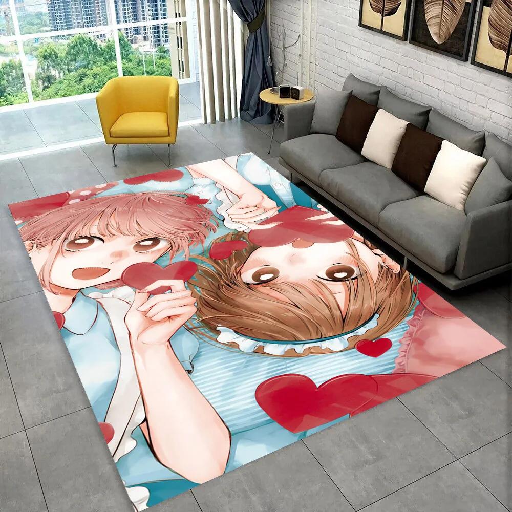 Cartoon Blue Box Ao No Hako Love Anime Hina Carpet Rug for Home Living Room Bedroom Sofa Doormat Decor,kid Non-slip Floor Mat