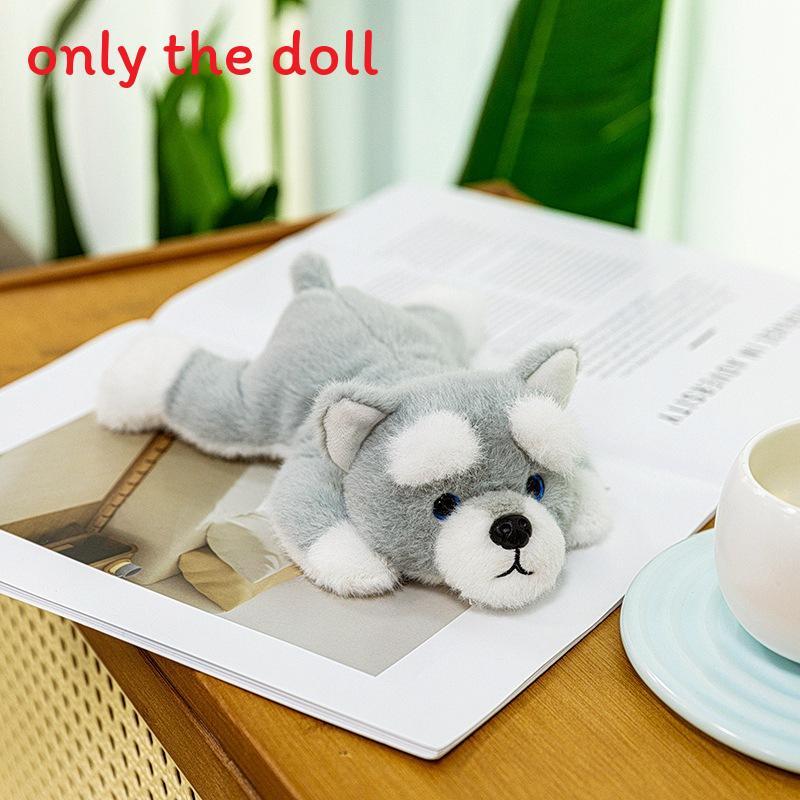 

Плюшевая подвеска в виде животного Шнауцер с наполнителем из полипропиленового хлопка для детей и коллекционеров Lying