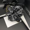 Retro Plaid Women's Hair Tie: High-End Autumn/Winter Style, Large Intestine Design, Elegant Hair Accessory, 2024.