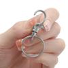 20/50Pcs Swivel Snap Hooks with Key Ring Metal Swivel Lobster Claw Clasps for DIY Keychain Bag Hang Jewelry Making Accessories