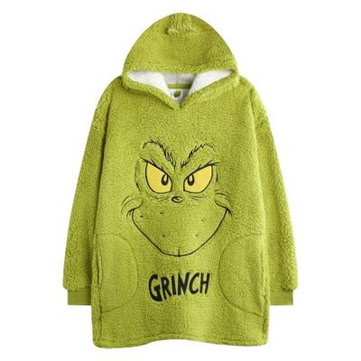 Childrens/Kids Face Embroidered Blanket Hoodie