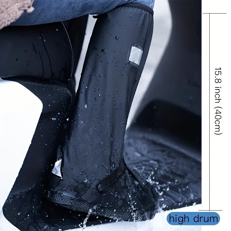 Copriscarpe Unisex Impermeabili e Antipioggia - Cinghie Elastiche Regolabili, Materiale Antiscivolo, Mantengono i Piedi Asciutti in Condizioni di Bagnato, Calzature Resistenti alle Intemperie