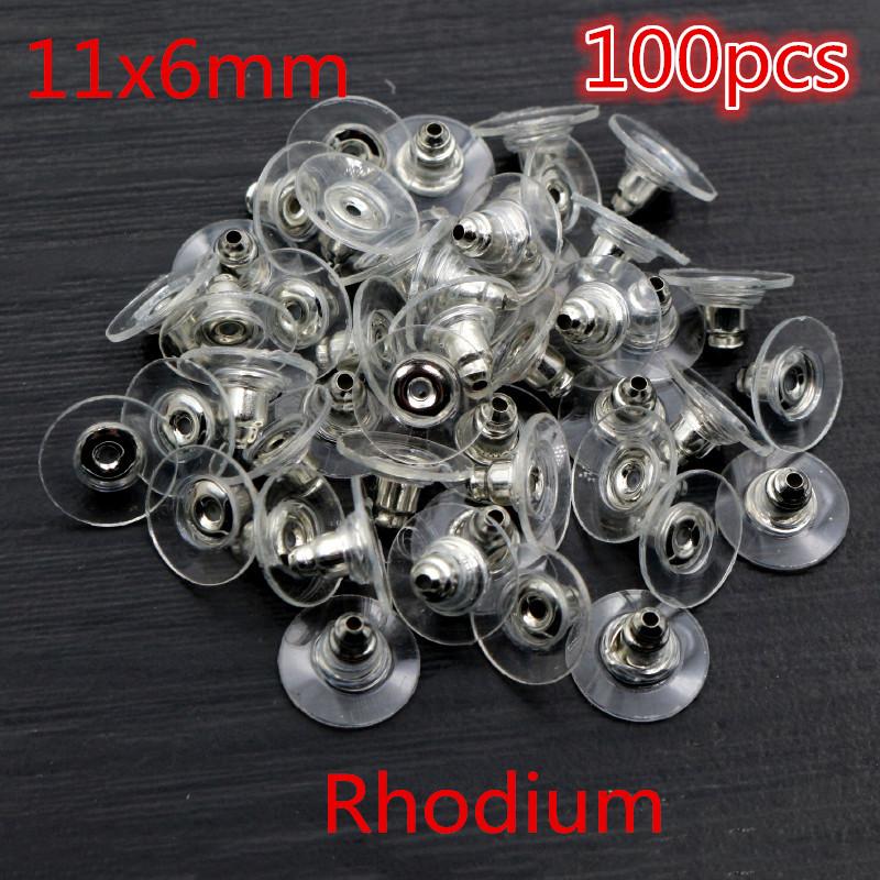 Multi-colors Metal and Plastic Earring Back Plug Cap Nail Accessories Anti-allergic Anti-inflammatory DIY Jewelry Accessories
