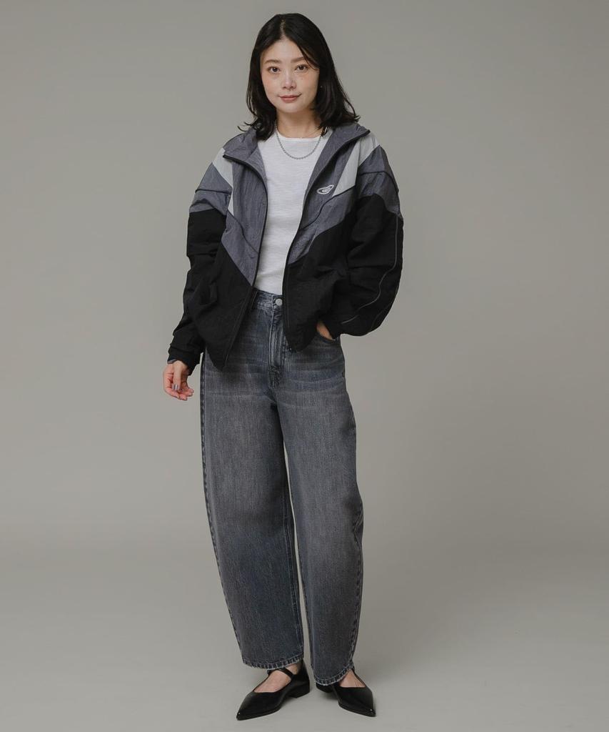 GEM SPORTSWEAR NYLON TRACK JACKET Black M [Sunny Label] Jacket/Coat "Unisex" Women's LA46-27C901