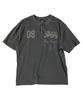 TRAVEL Glory Remains Pigment Henley Neck Short Sleeve Tee Black Charcoal