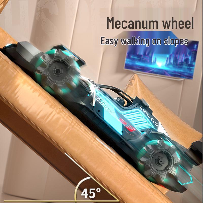 F1 Remote Control Stunt Car with Gesture Control, Drift, Spray, and Four-Wheel Drive - Electric Toy for Kids, FCC Certified