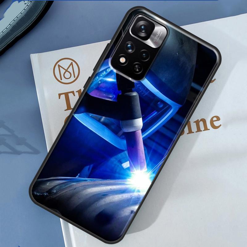Welder Welding Hot Metal Worker Case For Xiaomi Redmi Note 14 13 Pro 12 11 9 10 9S 10S 11S 12S Redmi 13C 10C 12C 14C Cover