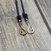 Stylish Fishhook Bracelet For Men Bilayer Sliding Adjustable Grade A 3mm Thin String Braslet Beach Navigation Surfing Braclet