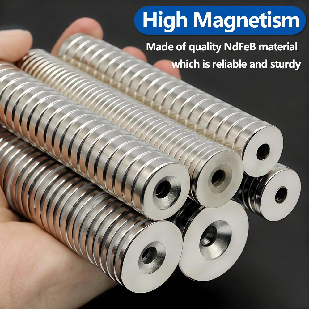 N35 Round Countersunk Hole Neodymium Magnet Strong Permanent Magnet For DIY Craft Model Hardware Fixing