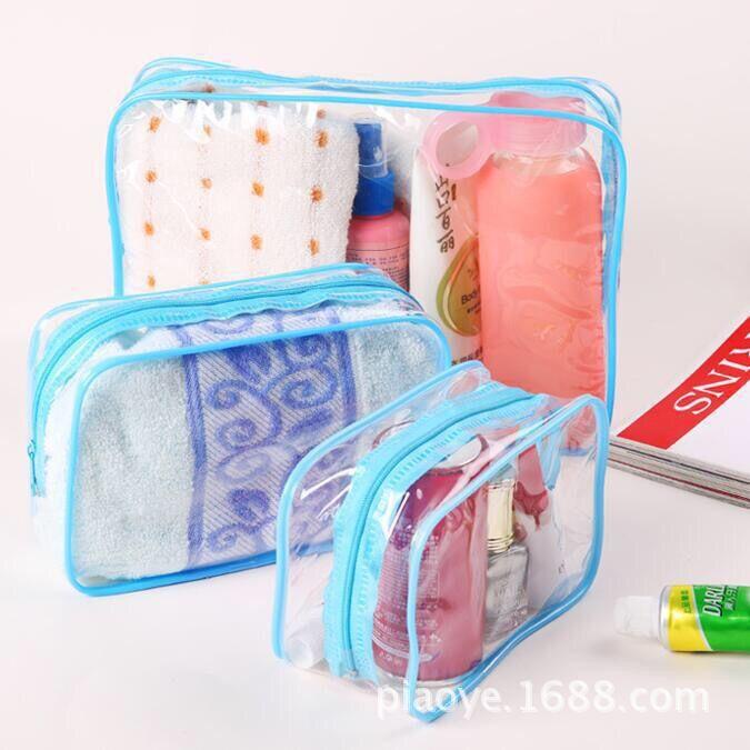 Transparent Cosmetic Storage Bag Liquid Makeup Bag for Air Travel Sealed Luggage Organizer Boarding Aircraft Storage Bag