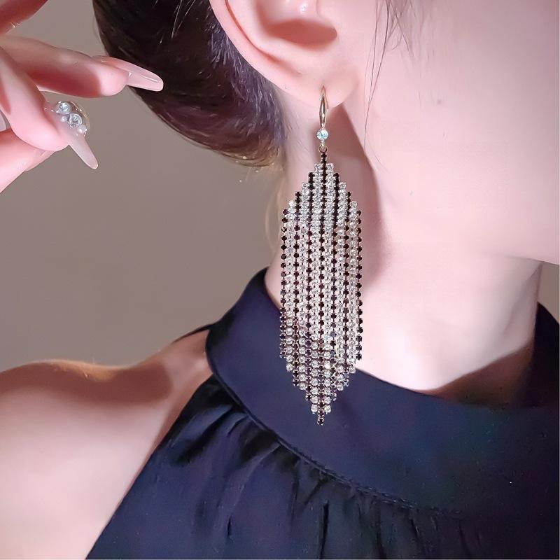 New Arrival Tassel Earrings  Popular High-end Accessible Luxuryelegantlong Earrings  Fashioneasiest for Match Earrings