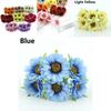 Vibrant 6pcs Artificial Gerbera Daisy Fake Silk Flower For Stunning Home Decor