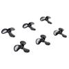 6pcs RC Boat Propeller 36mm Diameter 4mm Hole Diameter 3 Fan Leaves Remote Control Boat Propeller Black RC Boat