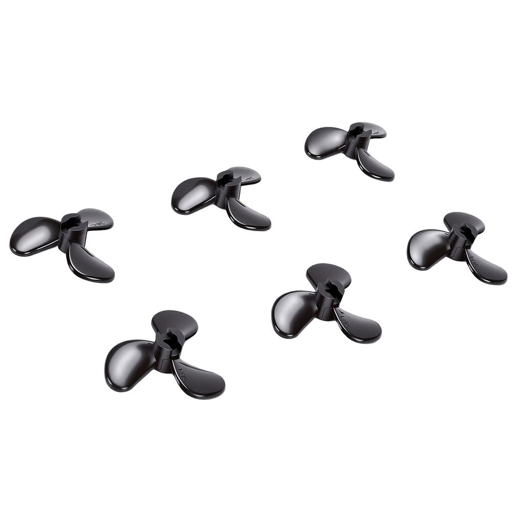 6pcs RC Boat Propeller 36mm Diameter 4mm Hole Diameter 3 Fan Leaves Remote Control Boat Propeller Black RC Boat