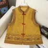 Elegant Chinese-Style Embroidered Vest with Frog Buttons for Women - 2026 Collection