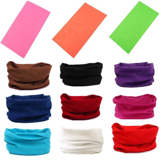 Frauen Reine Farbe Radfahren Kopftuch Kopf Wrap Bandana Schal Kopfbedeckung Warm