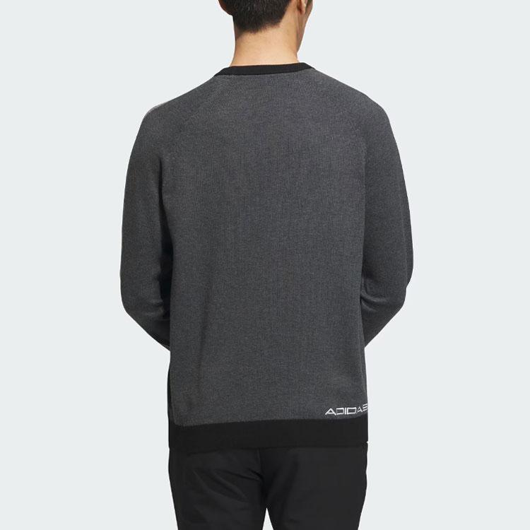 Adidas Sweatshirts Men's Black Crew Neck Moderate Regular HY0965