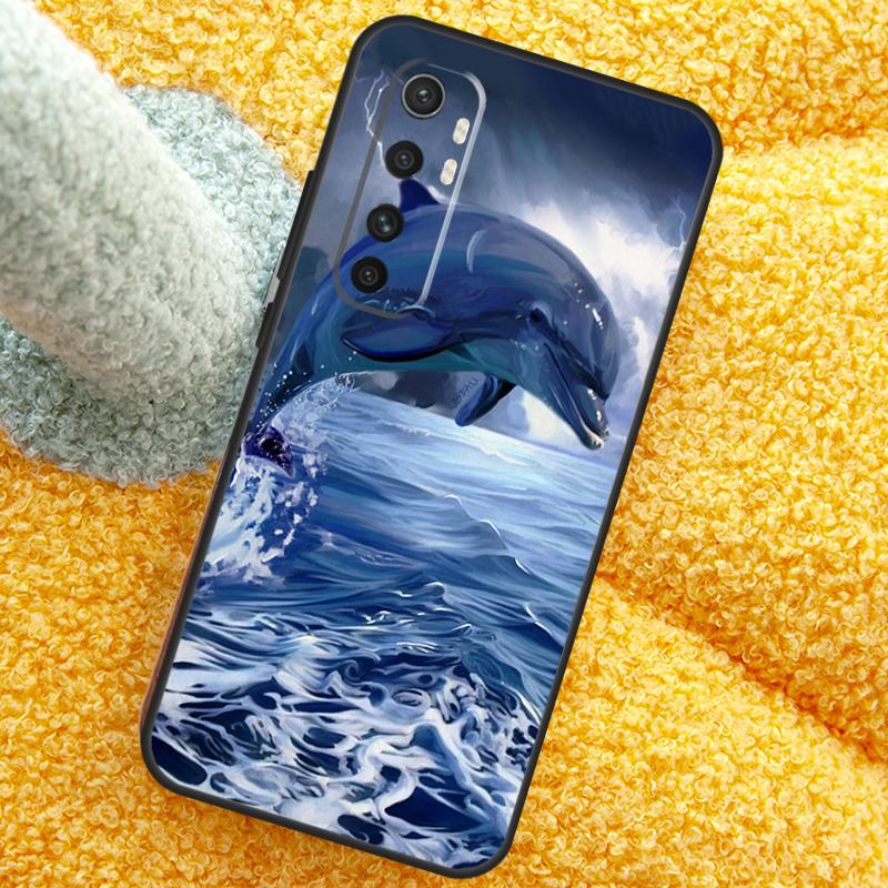 Cute Dolphin Ocean Case For Xiaomi 17 Pro Max 13 14 15 Ultra 13T 14T 15T Cover For POCO X7 X5 X6 F5 F6 F7 F8 Pro