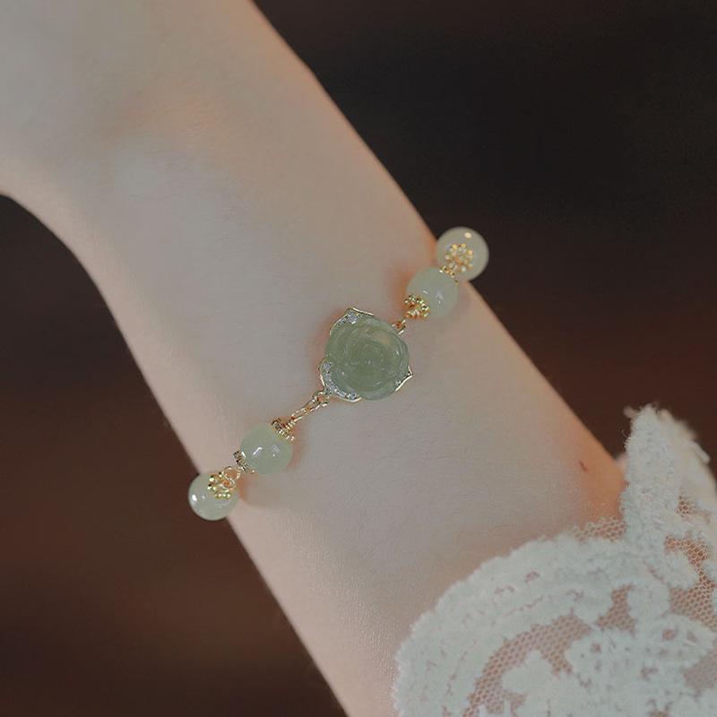 

Изысканный браслет с розами для женщин - Нишевый дизайн, Универсальный национальный стиль, Высококачественная модная бижутерия