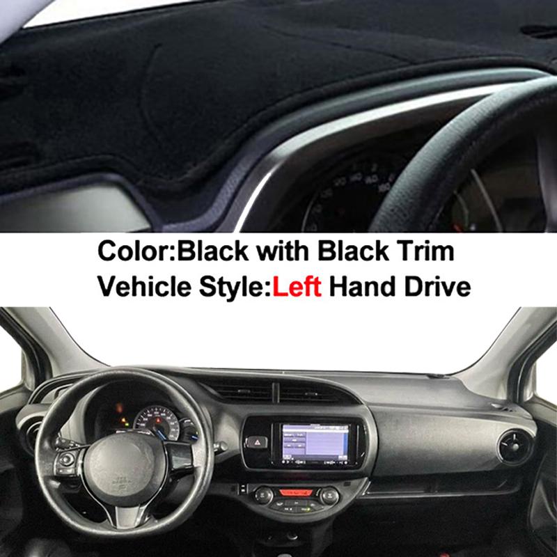 Car Auto Inner Dashboard Cover for Toyota Vitz 2018 - 2020 Center Console Protector Carpet Dashmat Sun-shade Accessories