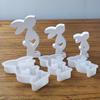 Easter Rabbit Silicone Mold 3D Heart Rabbit Candle Mold DIY Aromatherapy Candle Making Tool Resins Gypsum Mold Birthday