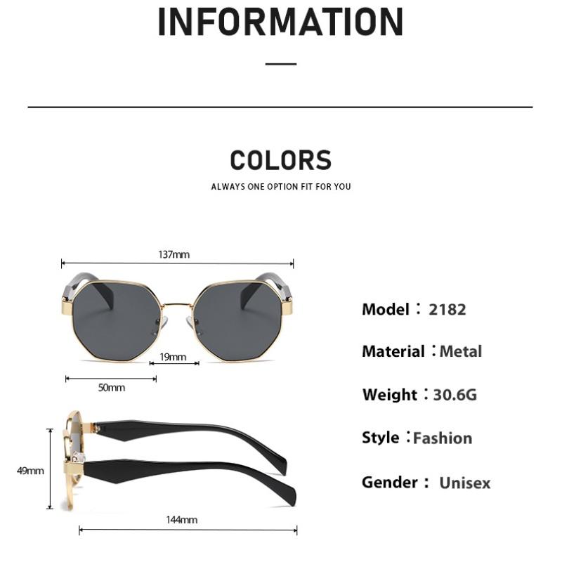 Nowe okulary przeciwsłoneczne retro damskie modne wielokątne metalowe okulary przeciwsłoneczne męskie luksusowe markowe designerskie dekoracyjne okulary przeciwsłoneczne UV400