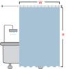 Green Eucalyptus Shower Curtain Watercolor Plant Leaves Bathroom Decoration Waterproof White Fabric Bath Curtain With 12 Hooks