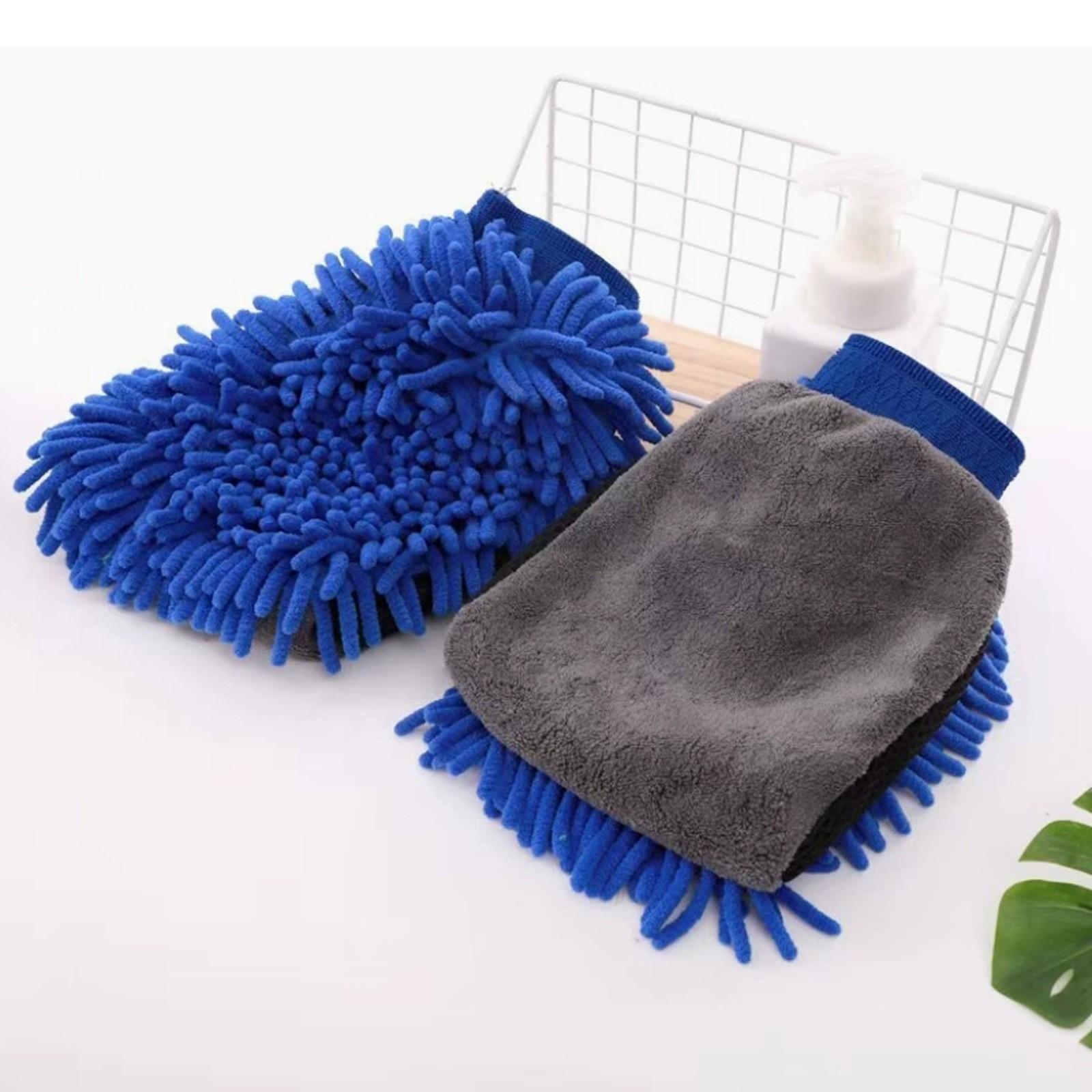 

Рукавица для мытья автомобиля из микрофибры Chenille Premium Anti-Scratch, двусторонняя рукавица для мытья автомобиля, защита от царапин, отлично подходит для мытья и ухода за автомобилем One Size