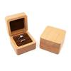 Simple Velvet Wood Rings Box Jewlery Storage Ring Earring Holder Retro Jewlery Organizer  Ring