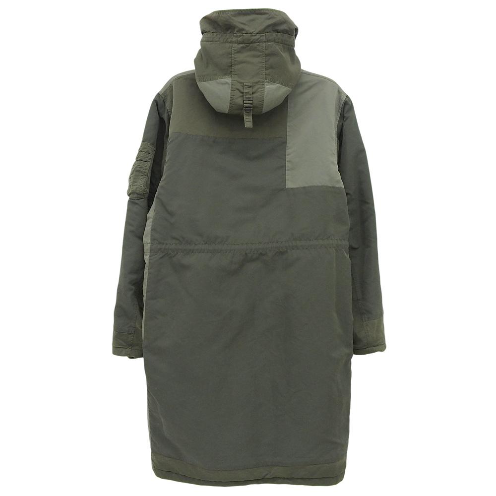 REMIRELIEF Men's Khaki Mod Coat with Fleece Lining, Size L coat L khakiUsed