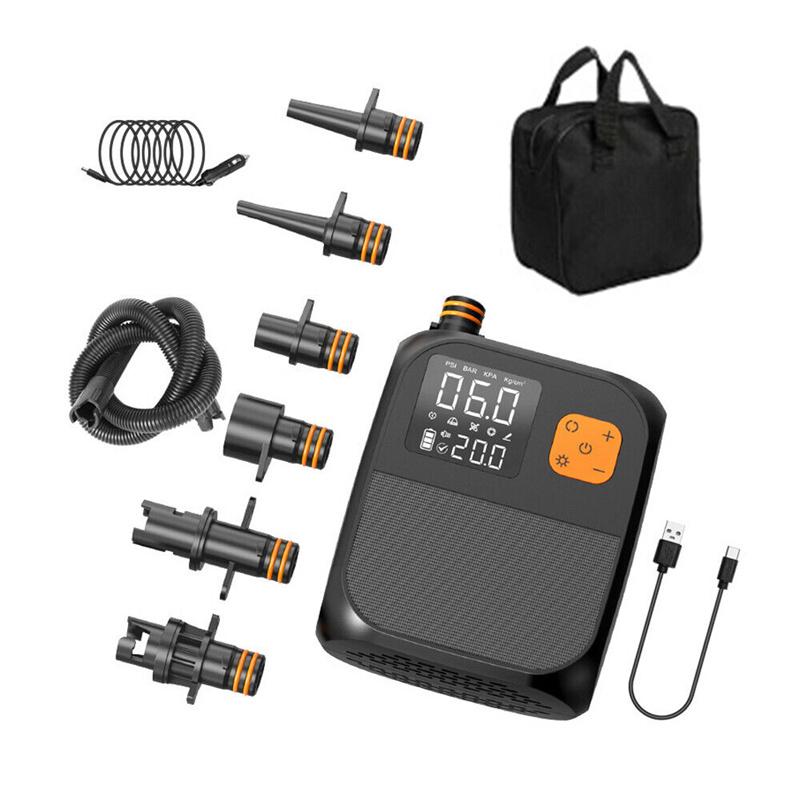 

25Psi High Pressure Portable Air Compressor Stand Up Paddle Sup Pump Inflation Paddle Board Pump For Surfing Kite Mattress Tent as the picture