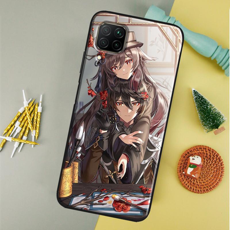 Hu Tao Genshin Impact For Huawei Nova 12i 11i 8i 12s 9 10 SE Y90 Y60 Y70 Y72 Y61 Y91 P20 P30 P40 Lite P60 Pro Case