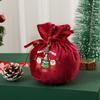 Antlers Christmas Eve Gift Bag Santa Claus Gift Drawstring Pouch Christmas Candy Bag  Home Decor