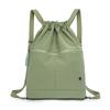 Lightweight Drawstring Pocket Solid Color Sports Backpack Women's Large Capacity Fitness Drawstring Backpack