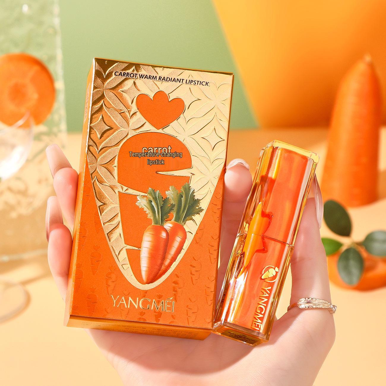 Yangmei Carrot Temperature-Sensing Color-Changing Moisturizing Lip Balm