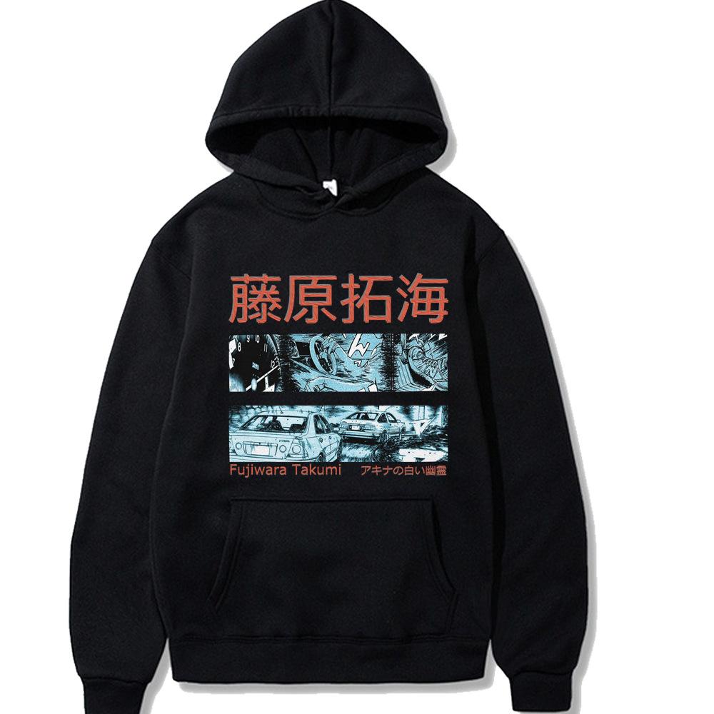 Initial D Fujiwara Takumi New Men's Hoodie Vintage Unisex Pullover Men Vintage Graphic Hoody Tops Oversize Clothing Streetwear