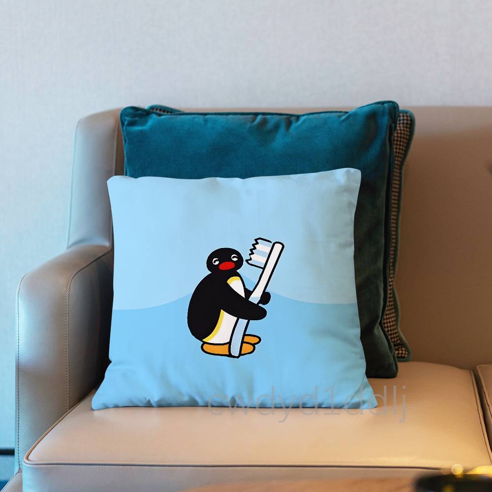 PPINGU Pingu Cute Pillow Case Cover Square Sofa With For Pattern Comfortable Cushion suitable Of Room