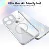 KEYSION Transparent Magnetic Phone Case for OPPO Reno14 Pro 5G Silicone+PC HD Clear Shockproof Back Cover for OPPO Reno14 F 5G