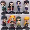 Neue Demon Slayer Anime Actionfigur - Kamado Tanjirou mit Agatsuma Zenitsu und Nezuko PVC Modell Spielzeug Kimetsu No Yaiba Krieger
