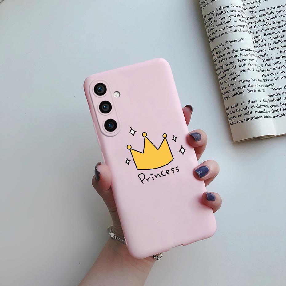 For Samsung Galaxy S23 FE 5G Matte Phone Case Cute Cat Cartoon Soft Silicone Back Cover For Samsung S23 FE S23FE S 23 FE 5G Case